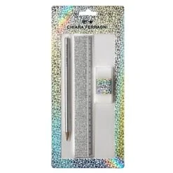 PIGNA Set Chiara Ferragni Collezione 2023 - Matita, Gomma E Riga 20 Cm
