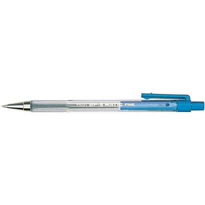 Pilot BP-S Matic Penna A Sfera A Scatto, Punta Fine, Fusto In Plastica Nero Con Grip, Inchiostro Nero (confezione 12 Pezzi)