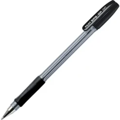 Pilot BPS-GP Penna A Sfera Stick, Punta Media Da 1 Mm, Fusto Traslucido Con Grip, Inchiostro Nero
