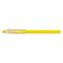 PILOT Penna Gel Cancellabile FriXion Ball Sticks, Punta Media 0,7 Mm, Tratto 0,35 Mm, Giallo (confezione 12 Pezzi)