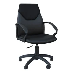 Poltrona Direzionale Venus In Ecopelle Nera