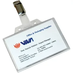 Porta Badge Con Clip (confezione 50 Pezzi)
