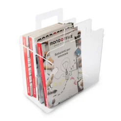 Porta Riviste, Plexiglass Trasparente