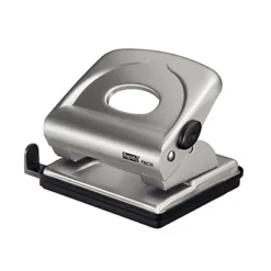 RAPID Perforatore FMC25+ - Max 30 Fogli - 2 Fori - Passo 8 Cm - Argento