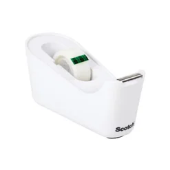 Scotch® Dispenser Tendinastro C18, Bianco + 1 Rotolo Di Nastro Adesivo Invisibile Scotch® Magic™ 19 Mm X 33 M