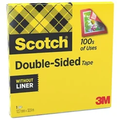 SCOTCH Nastro Biadesivo 665 - Permanente - Senza Liner - 32,9 M X 1,27 Cm - Trasparente