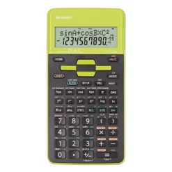 SHARP Calcolatrice Scientifica EL-531TH, 10+2 Digit, Verde