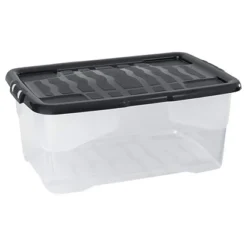 STRATA By Cep Contenitori Multiuso Curve Box, Capacità 42 Litri, PPL, Trasparente