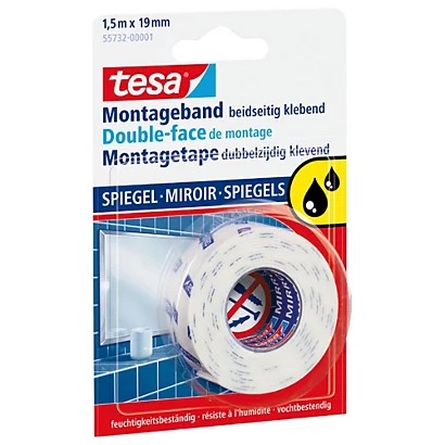 Tesa® Powerbond® Ultra Strong Nastro Biadesivo Per Montaggio Bianco 19 Mm X 1,5 M 55791