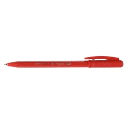TRATTO Penna A Sfera Stick Tratto 1 Green Plastic, Rosso (confezione 50 Pezzi)