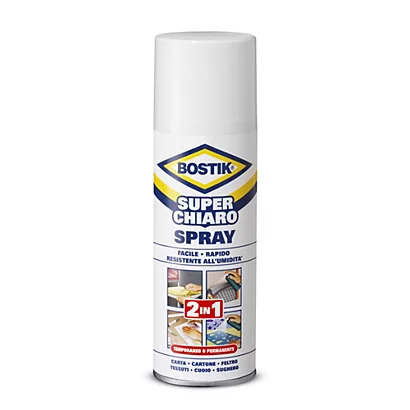 UHU Colla Spray Superchiaro - Removibile/permanente - 500 Ml - Trasparente - Bostik